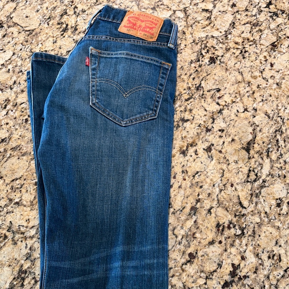 Levi's Men's Straight Jeans - Dark Blue